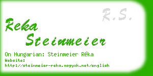 reka steinmeier business card